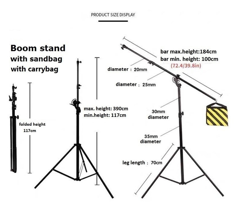 Vista Boom Stand W/sand Bag  (Heavy Duty) LS523