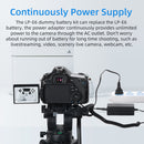 Canon LP-E6NH Dummy Battery Coupler kit  & AC Power Supply by Kingma