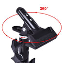 Photo Studio Babdrop and reflectore holding Clamp, Heavy Duty Metal tlting Clamp with 5/8