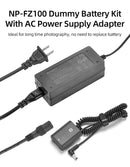 Sony NP-FZ100  Dummy Battery kit  and AC Power Supply by Kingma