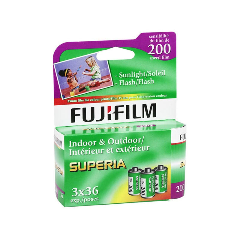 Fujifilm Superia 200 ASA Film 3-Rolls pack (Each Roll 36 exposure)