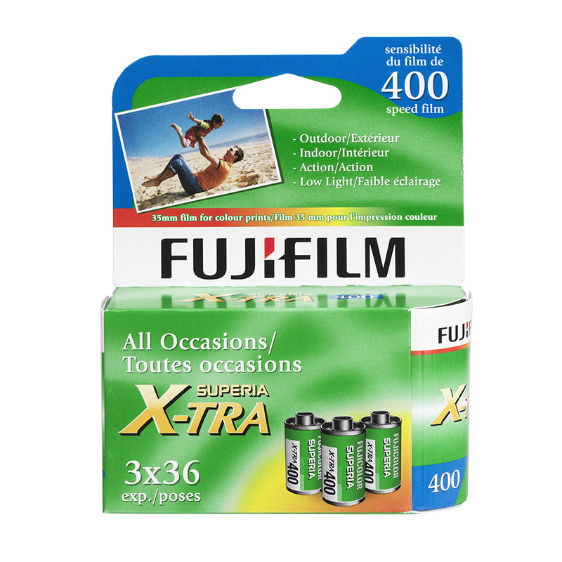 Fujifilm Fujicolor Superia 400 ISO  Color Negative Film 35mm, 36 Exp. 3 Pack