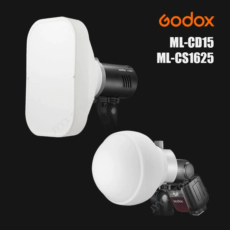 Godox ML-CD15 Collapsible Diffuser Dome Kit with 3 Adapters