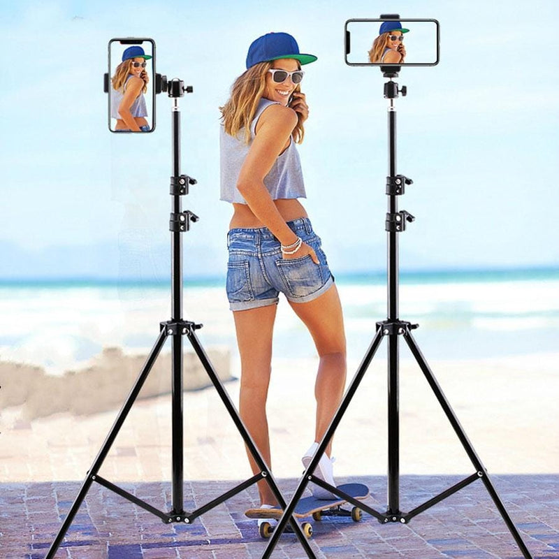Phone Tripod with Bluetooth remote control, for self Videoing, Live streaming, Zoom meeting, Youtube