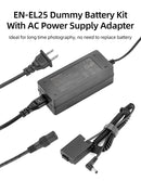 Nikon EN-EL25  Dummy Battery Coupler kit  & AC Power Supply by Kingma