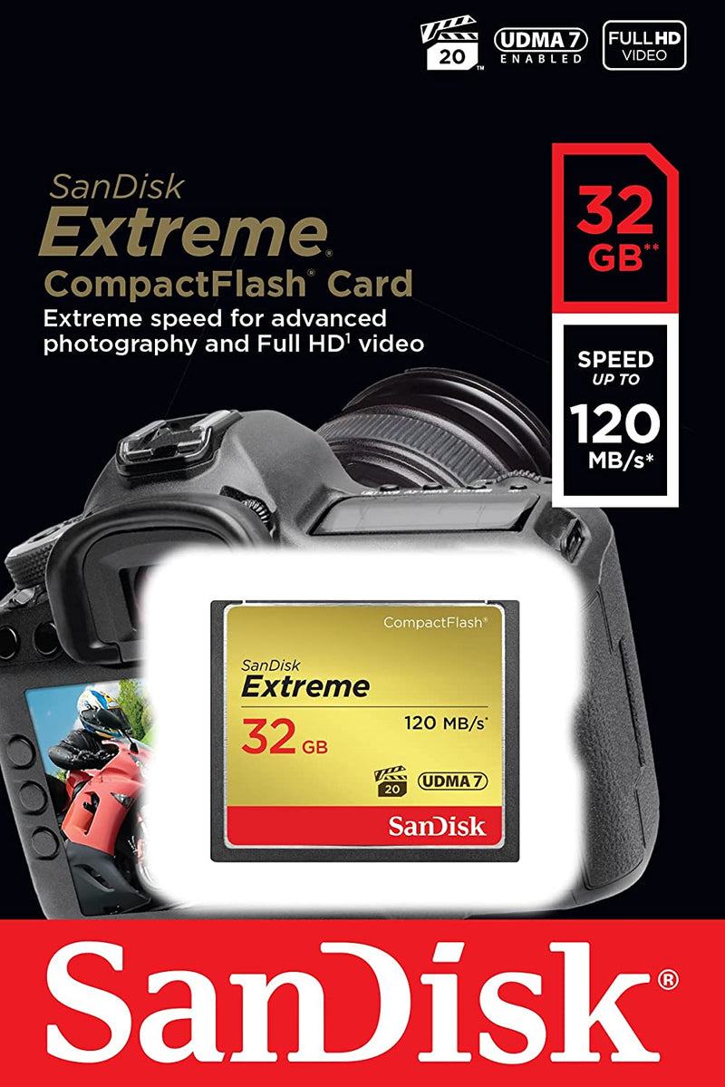 SanDisk Extreme 32GB Compact Flash Memory Card