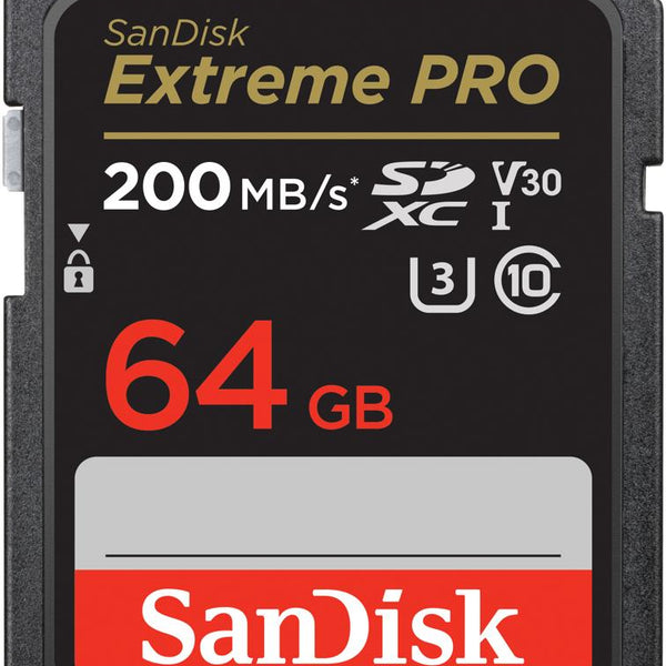 SanDisk 64GB SDXC Extreme PRO UHS-I 200MB/s V30 U3 – Best Camera