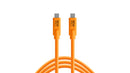 TETHERPRO USB-C TO USB-C CABLE , BY TETHERTOOL HIGH-VISIBILITY ORANGE 15ft - (4.6M)