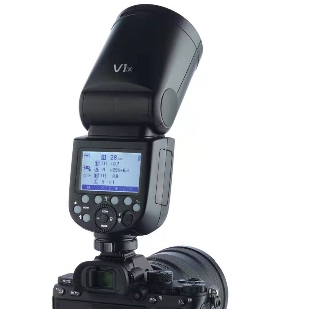 Godox V1 Round Head Flash for Canon 2.4G TTL,HSS,Li-Ion Batt