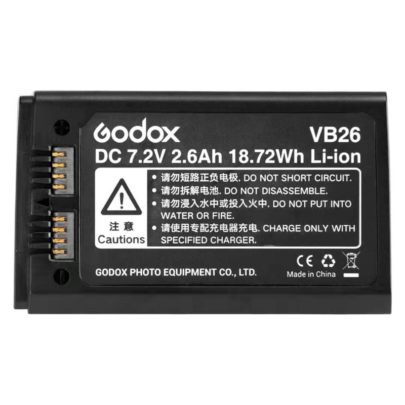 Godox Battery for V1 and AD100pro Flash Heads - Spare Battery VB26