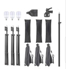 Vista 3 Point Softbox Lighting Kit 3 Led Bulbs with Boom Arm and Case