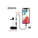 BOYA BY-M2 Digital Omnidirectional Lavalier Microphone with Detachable Lightning Cable (iOS) for iPhone, iPAD,iPOD