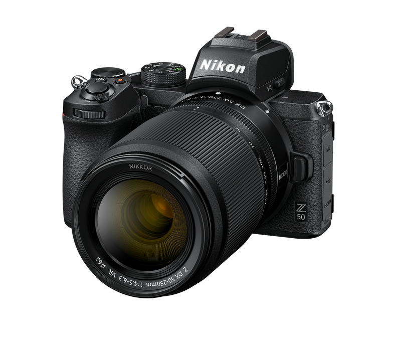 Nikon Z 50 DX Mirrorless Camera with Z 16-50mm DX and  Z DX 50-250mm Lenses + Free Nikon Camera Bag