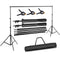Backdrop Stand kit 7 X 10ft with carrying bag, 3 clamps