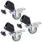Light Stand Wheels Casters Kit of 3 Pcs. w/ Brakes Heavy Duty fits 22mm