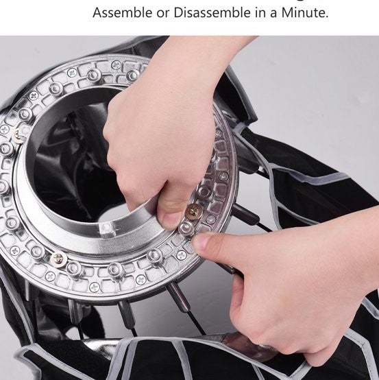 LifePhoto EZ-Pro Foldable Beauty Dish Softbox  -  for Bowens  mount