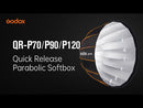 Godox QR-P70  Deep Parabolic Softbox EZ setup - Quick releas - Bowens mount