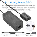 Complete contents of the Kingma EN-EL15 dummy battery system highlighting the AC transformer block and wall connector from Best Camera Store.