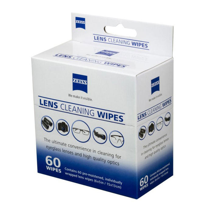 Zeiss 60 Count Lens Wipes Disposable